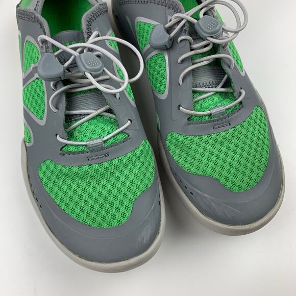 Simms Current Water Shoes Green Grey Bungee Lace Women's 6.5 - Picture 4 of 12
